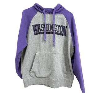 Washington Huskies Hoodie Purple Gray NCAA Collegiate‎ Sweatshirt Pullover